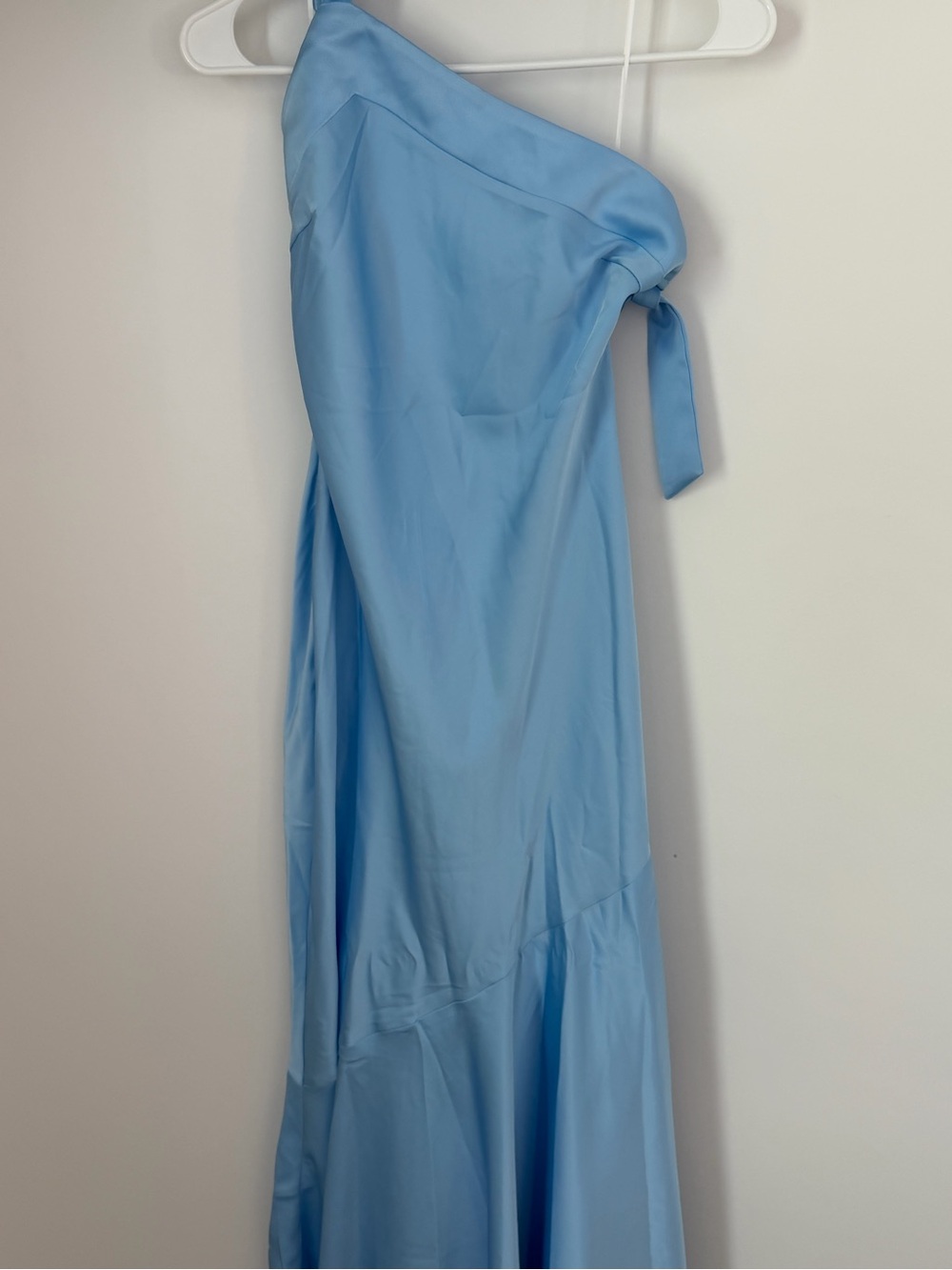 Hello Molly One-Shoulder Light Blue Prom Dress